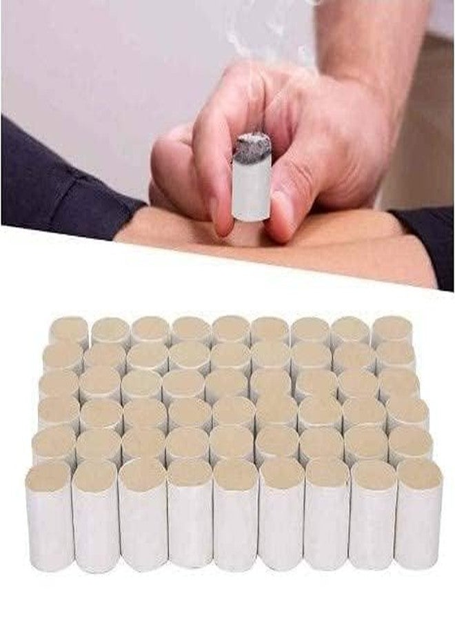 Acumart Pure Moxa Stick Rolls for Traditional Massage, 108 Pieces, Natural Cotton Material, Pain Relief and Blood Circulation Support, Professional Moxibustion Tool Set - Image 2