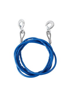 LAWAZIM Emergency Towing Rope -4mx8mm- Heavy-Duty Tow Rope with Safety Latch Hooks and Reinforced Design - for Vehicle Recovery, Roadside Emergencies, Off-Road Adventures, and Towing Disabled Vehicles  - Image 1
