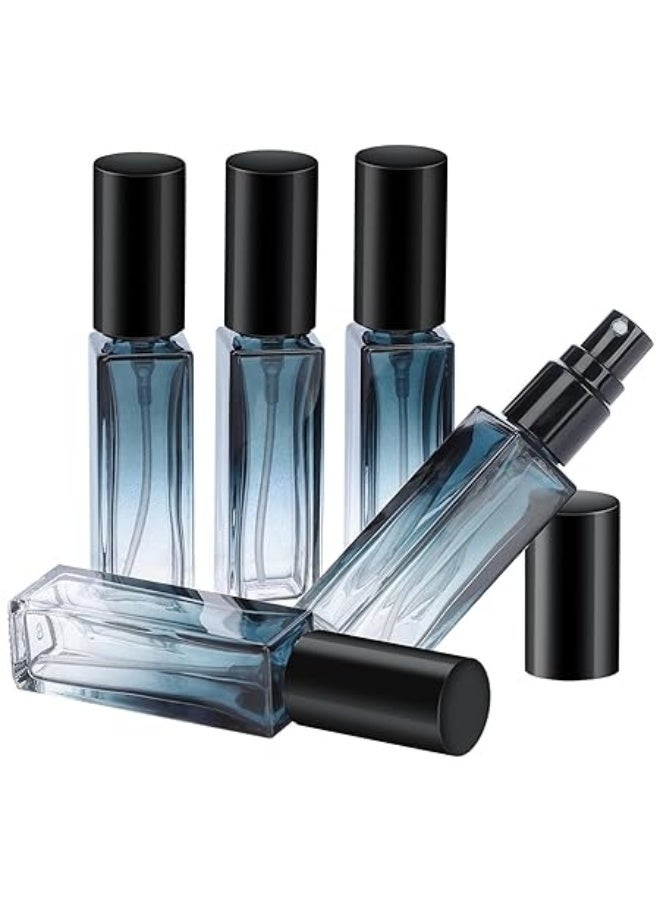زجاجات عطر سفر - 5 قطع سعة 10 مل مع قمع وقطارة، مقاومة للتسرب - Image 1