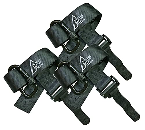 Hunter Safety System Quick-Connect Treestrap - Pack of 3 - Tree Climbing Gear for Tree-Stand Hunting - Comfortable Hunting Gear and Durable Hunting Equipment (Black) - Image 5