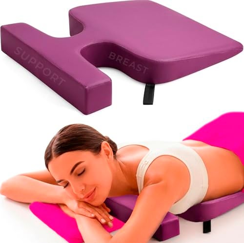 EASY SPA Medical Breast Pillow for Larger Bust Sizes(AA-C+) - Wedge Cushion for Post-Surgery, Mastectomy Aid Prone Therapy Cushion for Breast Surgery Recovery - Image 1