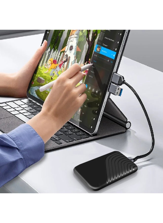 Large Capacity Mobile Solid State Drive Interface Type-c Docking Station To Expand 16TB Mobile Hard Drive-Capacity:Exclusive For 8tb (no Delivery If Not Consulted Customer Service)-Interface:Type-c Red  - Image 3