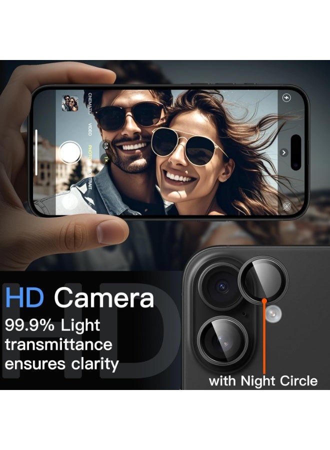 FITIT حماية عدسة الكاميرا لجهاز آيفون 17/17 إير – زجاج مقسى 9H مع حلقة ألمنيوم، مضاد للبصمات، سهل التركيب - أسود -fitit - Image 5