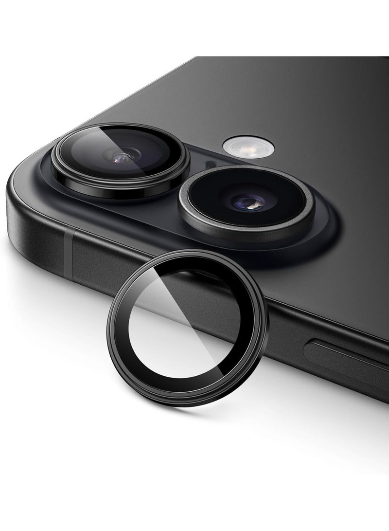 FITIT حماية عدسة الكاميرا لجهاز آيفون 17/17 إير – زجاج مقسى 9H مع حلقة ألمنيوم، مضاد للبصمات، سهل التركيب - أسود -fitit - Image 1