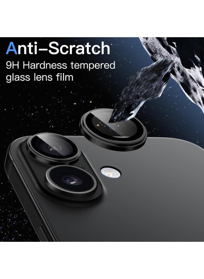 FITIT حماية عدسة الكاميرا لجهاز آيفون 17/17 إير – زجاج مقسى 9H مع حلقة ألمنيوم، مضاد للبصمات، سهل التركيب - أسود -fitit - Image 3