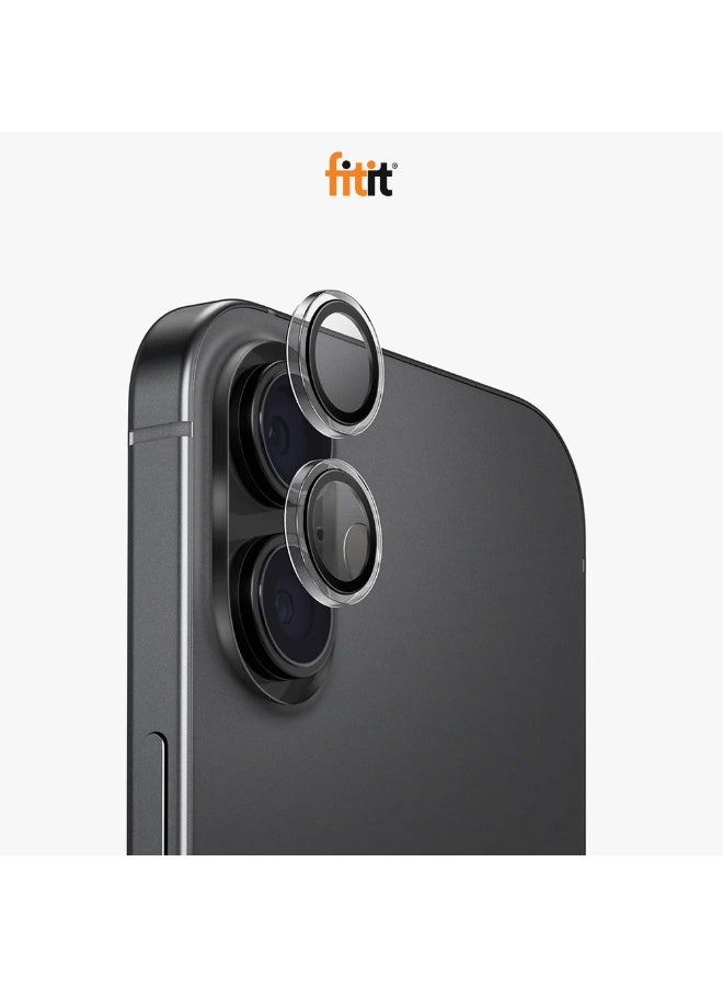 FITIT حماية عدسة الكاميرا لجهاز آيفون 17/17 إير – زجاج مقسى 9H مع حلقة ألمنيوم، مضاد للبصمات، سهل التركيب - أسود -fitit - Image 1