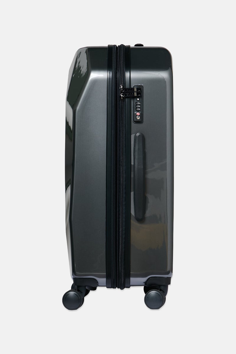 ELLE 26-Inch Hardshell Check In Spinner Luggage, Dark Grey - Image 3