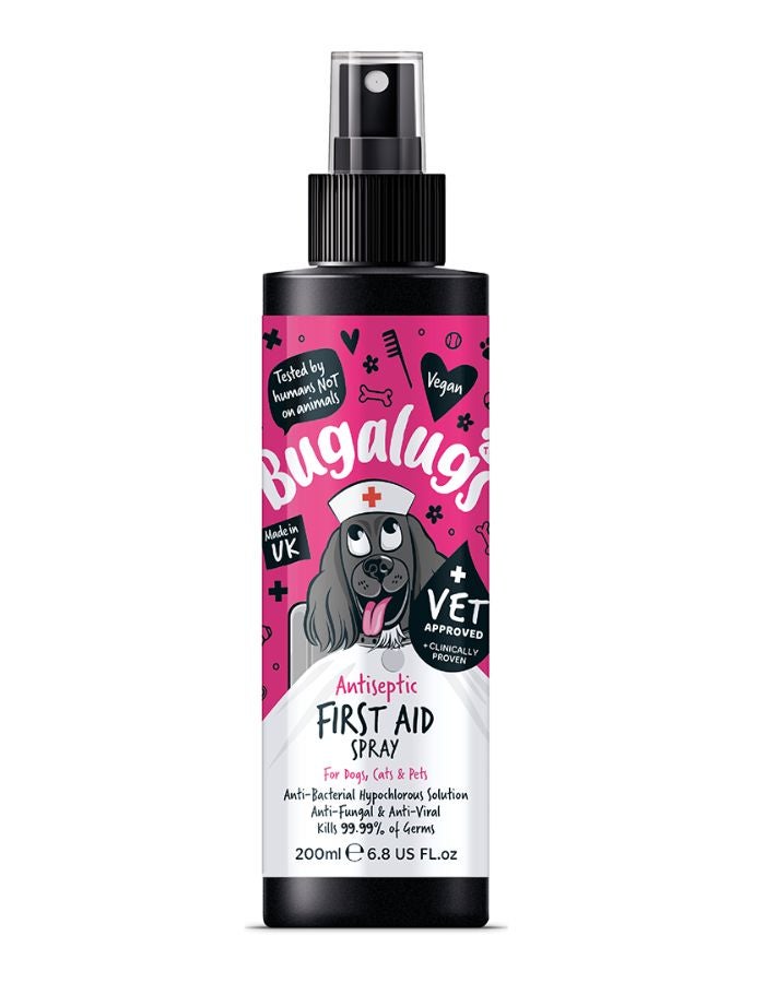 Bugalugs Antiseptic First Aid Spray 200ml (6.8 fl oz) - Image 1