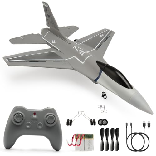 jaming RC Plane 3 Channel Remote Control Airplane for AdultsF16 RC Fighter with 6Axis Gyro24GHz Controlled Hobby Glider Jet Aircraft for BeginnersAdults Kids Gift - Image 1