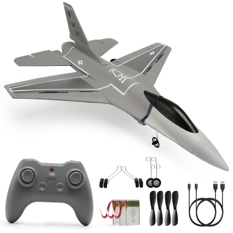 jaming RC Plane 3 Channel Remote Control Airplane for AdultsF16 RC Fighter with 6Axis Gyro24GHz Controlled Hobby Glider Jet Aircraft for BeginnersAdults Kids Gift - Image 3