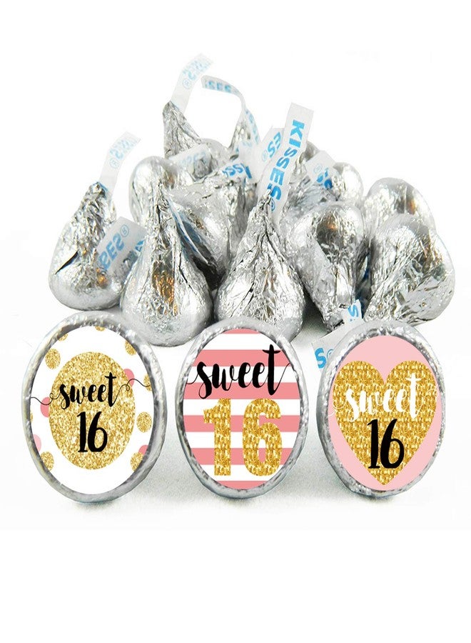 Mr.Mug Sweet 16 Kisses Stickers - 16th Birthday Party Favors, Pink Sweet 16 Decorations, 180 Count - Image 5