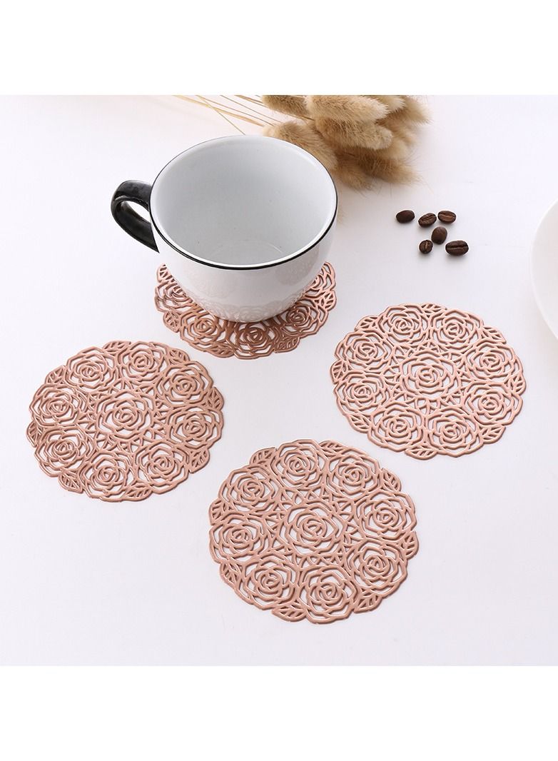 ريرلي طاولة طعام 6 قطعة مجموعة كوستر الديكور - Image 2