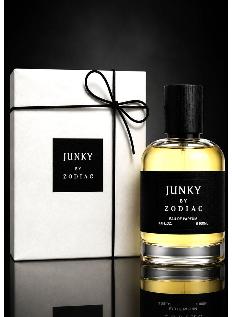 Zodiac Junky Eau De Perfume 100ml | Luxury Unisex Leather Woody Perfume with Iris & Patchouli | Long Lasting Signature Fragrance - Image 3