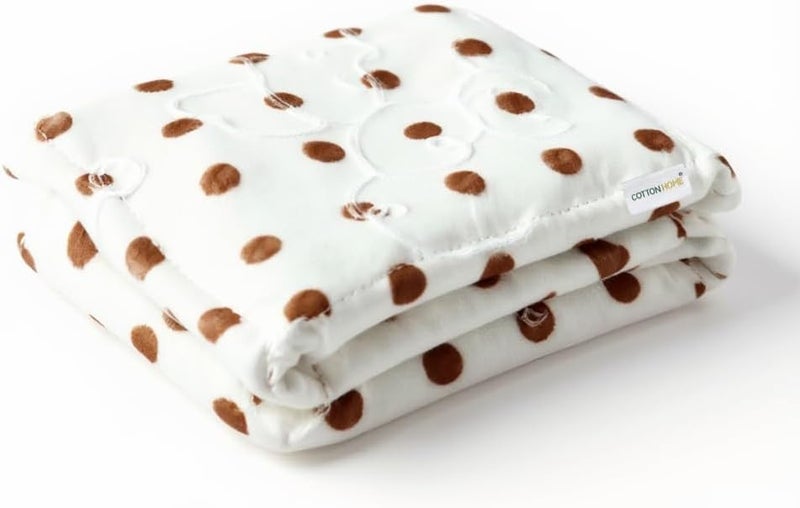 Cotton Home Polka Baby Blanket - Ultra-Soft Plush - Image 1