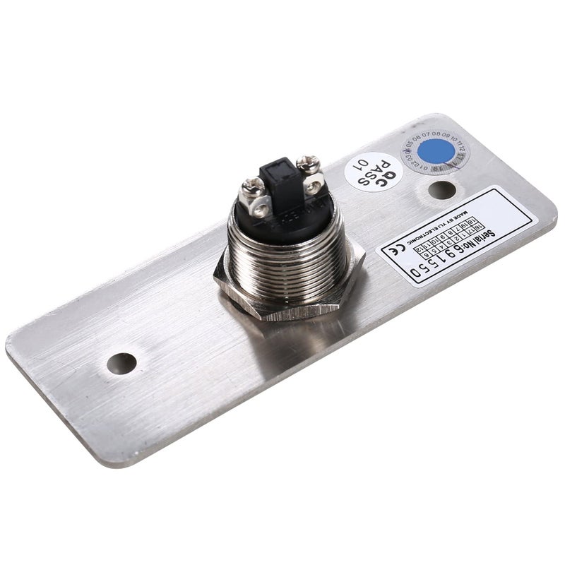 UHPPOTE Momentary Push to Exit Button Switch NO/COM Output Stainless Steel Panel for Access Control Hollow Door - Image 3