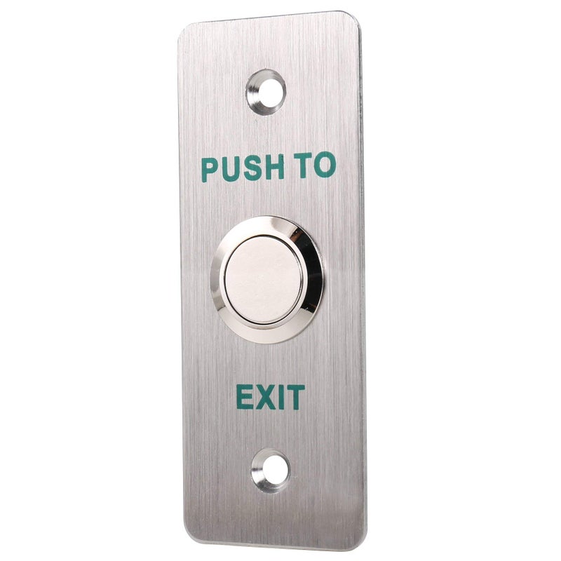 UHPPOTE Momentary Push to Exit Button Switch NO/COM Output Stainless Steel Panel for Access Control Hollow Door - Image 4