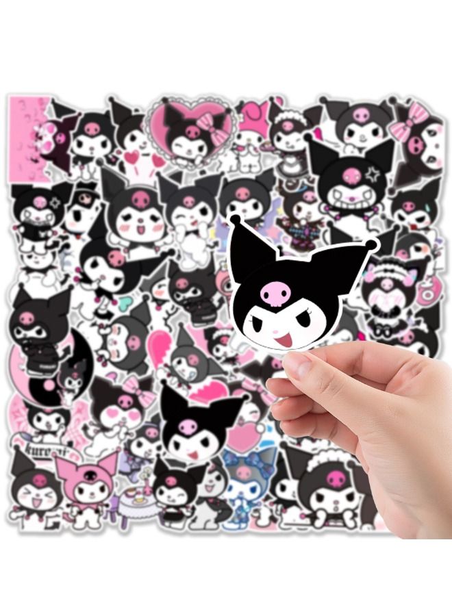 50-Piece Cartoon Kulomi Waterproof Stickers, Premium Waterproof Vinyl Stickers Set, Graffiti Decoration Stickers for Laptop,Skateboard, Water Bottles,Computer,Phone,Guitar DIY - Image 3