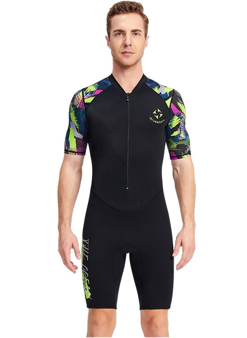 DIVE & SAIL Thin Men's Fast Drying Swimming Diving Suits With Anti Jellyfish Surfing Effect Multicolour  - Image 1