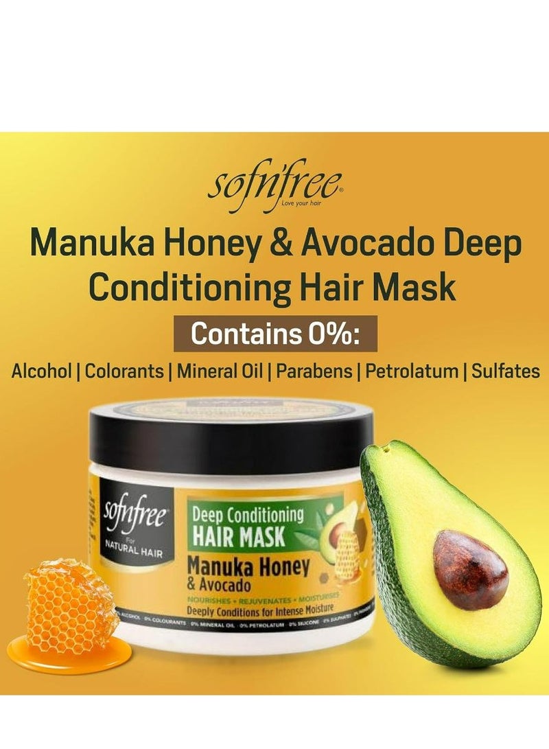 Sofn'free Manuka Honey And Avocado Deep Conditioning Hair Mask for Curly Hair - Image 2