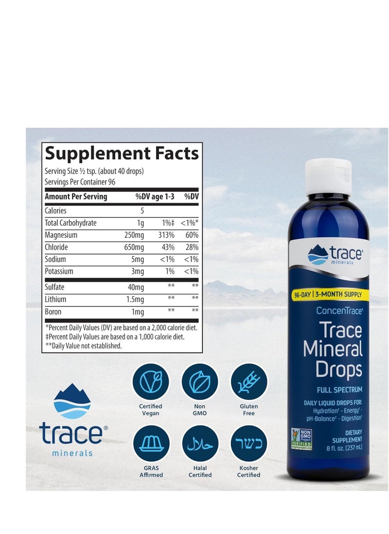 Trace Minerals Research - Concentrace Trace Mineral Drops 2fl oz 59ml - Image 1