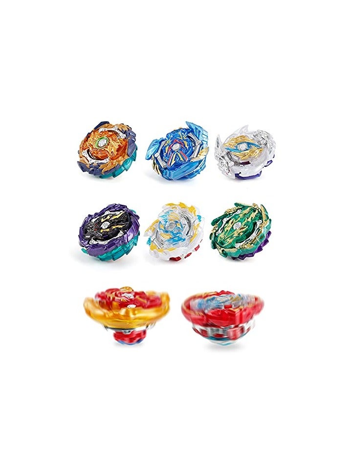 Bey Battling Top Burst Gyro Toy Set Combat Battling Game 8 Spinning Tops 3 Launchers with Portable Storage Box Gift for Kids Children Boys Ages 6+ (8-pack)
