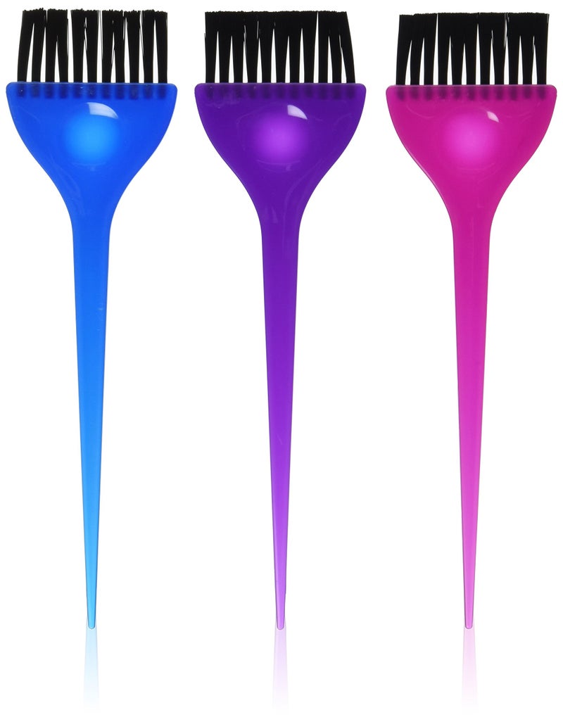 Soft N Style 3 Piece Translucent Dye Brush Set