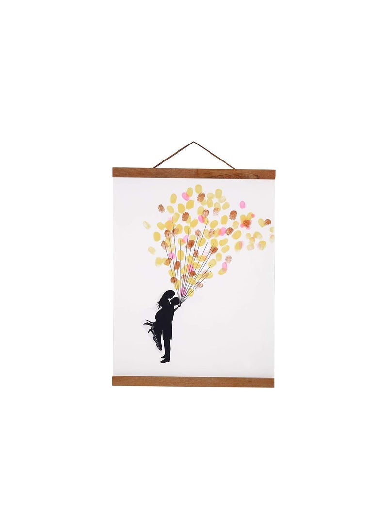 GGOOT Poster Frame, 8 11 16 20 Inch Magnetic Poster Hanger Wooden Photo Hanger for Posters Photos Pictures Prints (16 inch) - Image 2
