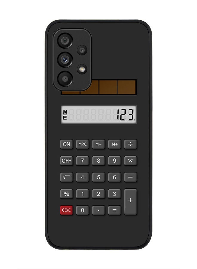 Stylizedd حافظة سوداء متينة لهاتف سامسونج جالاكسي A33 5G - تصميم رفيع ومرن من المطاط مع حواف مضادة للصدمات - غلاف TPU جل رقيق - كالك (أسود) - Image 1