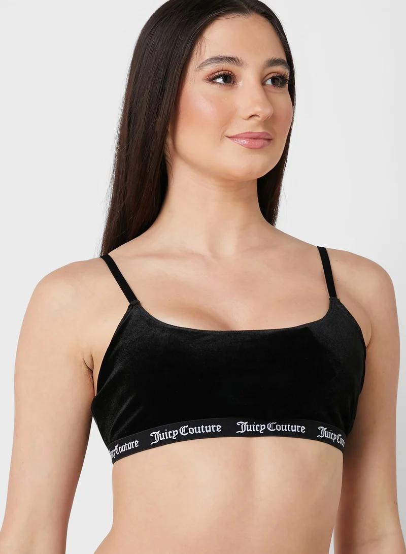 Juicy Couture Logo Band T-Shirt Bra