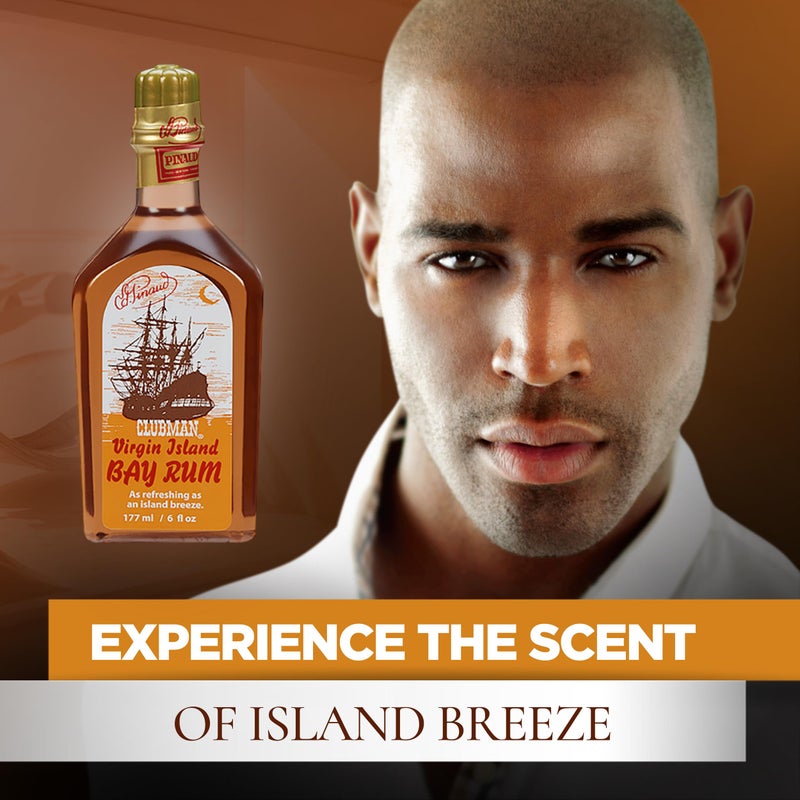 Clubman Pinaud Virgin Island Bay Rum Shave Cologne, After Shave Fragrance, 6 fl oz - Image 2