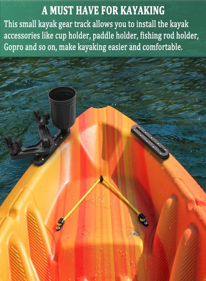 Huntury Kayak Mounting System - Low Profile Track, Rod Holder, Cup Holder, Anchor Cleats - Pack of 2 - Image 5