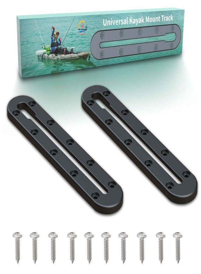 Huntury Kayak Mounting System - Low Profile Track, Rod Holder, Cup Holder, Anchor Cleats - Pack of 2 - Image 1