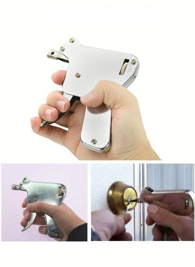 Idea Lock Pick Gun Padlock Gun Lockpicking Gun Door Opener Lock Picks Set of 1pc Unlock Tool & 4pcs Lock Repair Picks for Professional Locksmiths and Beginners