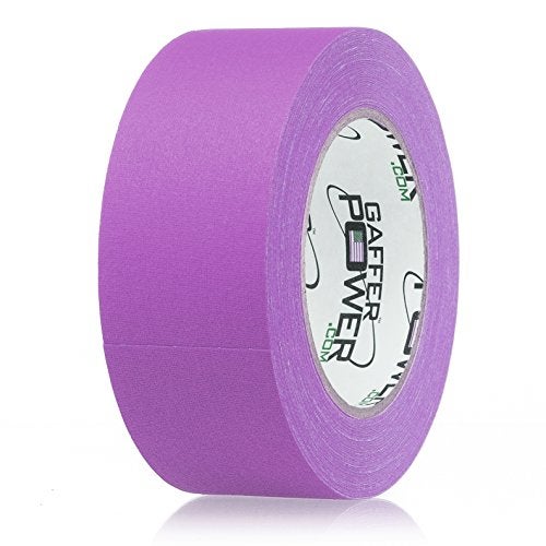 Gaffer Power Purple Tape | Real USA Made Gaffers Tape | Heavy Duty, Non-Reflective, Leaves No Residue | Strong, Easy Tear Tape for Cables, Crafts, Repairs | 2 Inch x 30 Yards - Image 1