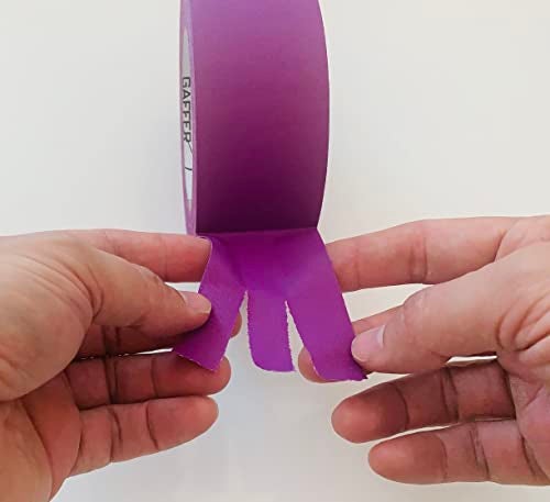 Gaffer Power Purple Tape | Real USA Made Gaffers Tape | Heavy Duty, Non-Reflective, Leaves No Residue | Strong, Easy Tear Tape for Cables, Crafts, Repairs | 2 Inch x 30 Yards - Image 2