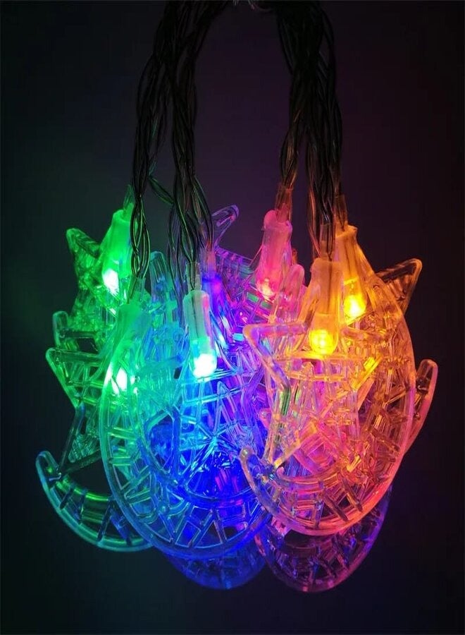 زينة رمضان هاف مون ستار LED سلسلة أضواء للمنزل ، حدث بيرتي 2.5 متر - Image 4