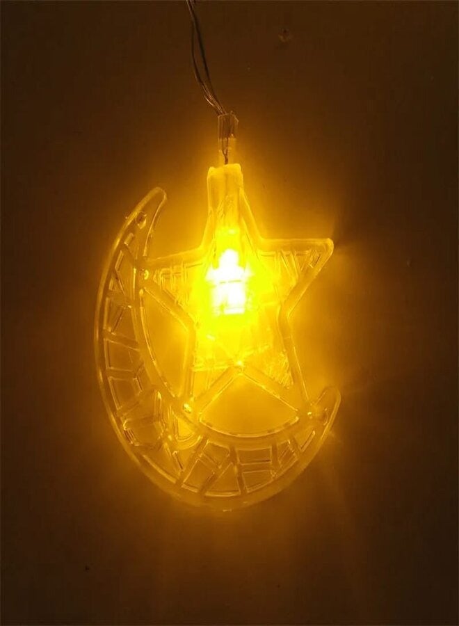 زينة رمضان هاف مون ستار LED سلسلة أضواء للمنزل ، حدث بيرتي 2.5 متر - Image 5