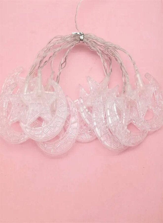 زينة رمضان هاف مون ستار LED سلسلة أضواء للمنزل ، حدث بيرتي 2.5 متر - Image 3