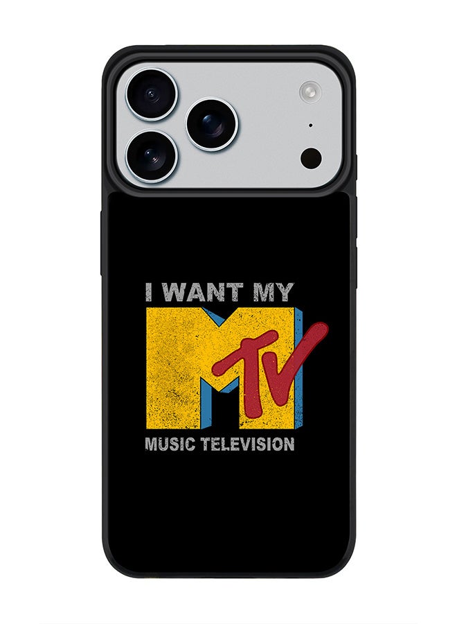 Stylizedd iPhone 17 Pro Max Case, [Compatible with MagSafe] Slim Magnetic cover Phone Case iPhone 17 Pro Max -I want my mtv - Image 1