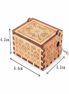 HomarKet My Daughter You Are Wood Music Box for Wife Daughter Son Dad Laser Engraved Vintage Wooden Hand Crank Music Box Gifts  - Image 2