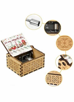 HomarKet My Daughter You Are Wood Music Box for Wife Daughter Son Dad Laser Engraved Vintage Wooden Hand Crank Music Box Gifts  - Image 3