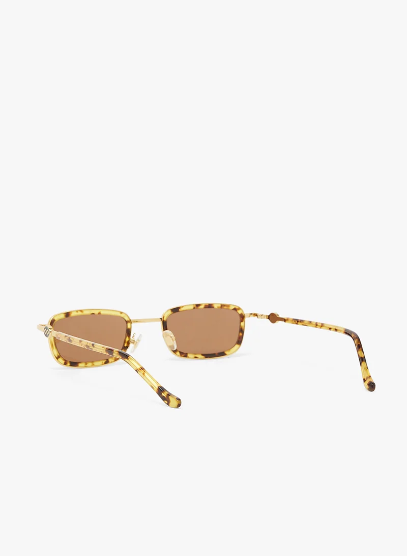 KAREN WAZEN Blake Rectangle Sunglasses