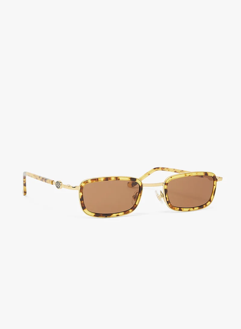 KAREN WAZEN Blake Rectangle Sunglasses