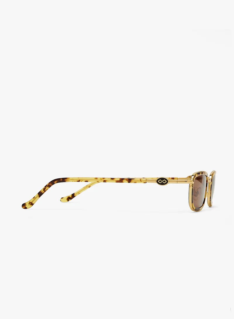 KAREN WAZEN Blake Rectangle Sunglasses