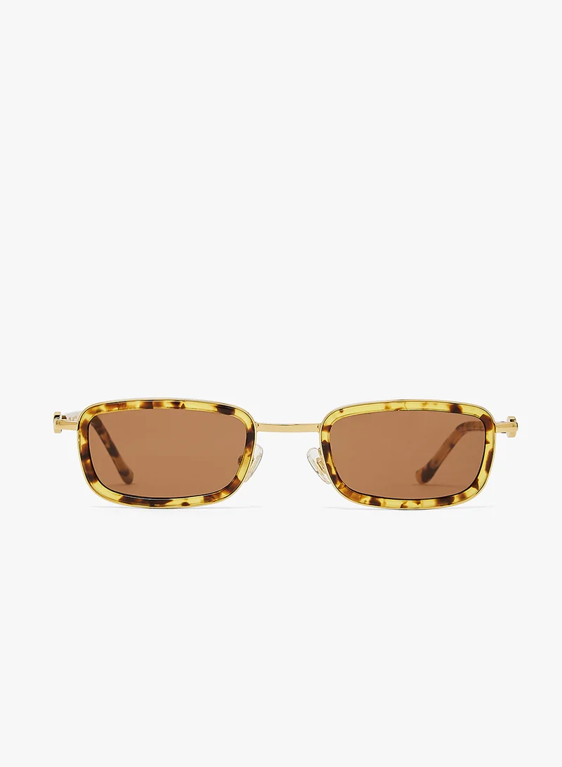 KAREN WAZEN Blake Rectangle Sunglasses