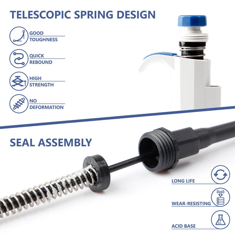 FOUR E'S SCIENTIFIC 100uL-1000uL High-Accurate Single-Channel Manual Adjustable Variable Volume Pipettes - Image 3
