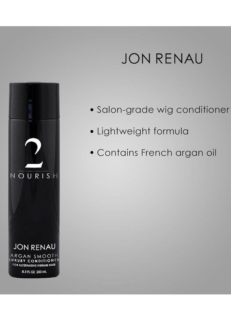 Jon Renau Jon Renau Argan Smooth Luxury Conditioner for Human Hair Wigs, 8.5 Ounce  - Image 2