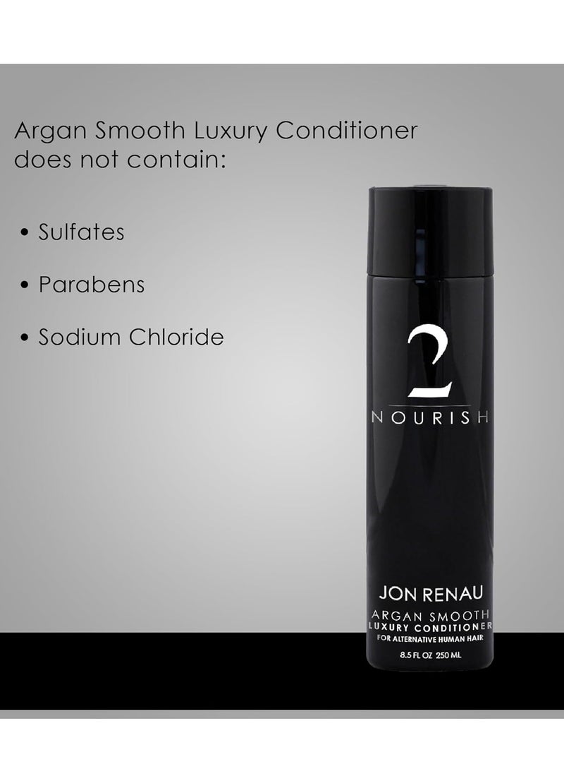 Jon Renau Jon Renau Argan Smooth Luxury Conditioner for Human Hair Wigs, 8.5 Ounce  - Image 3