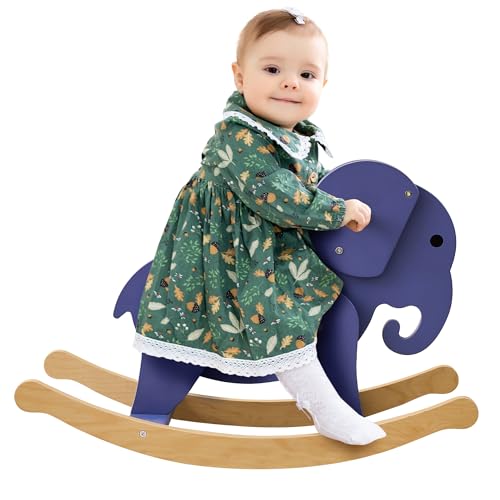 Belleur Rocking Horse for Kids 13 Years Old Premium Wooden Rocking Toy for Toddlers for Indoor Outdoor Activities Baby Horse Riding Toy for Birthday Visit Gifts - Image 1