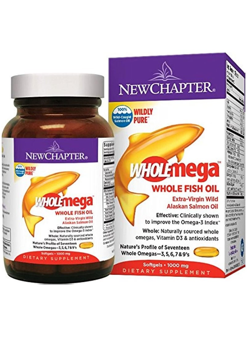 New Chapter Wholemega - Whole Fish Oil 60 Softgels - Image 1